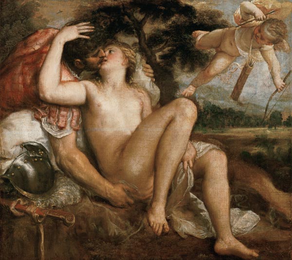 Mars, Venus und Amor de Tizian (Kopie)
