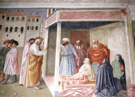 The Resurrection of Tabitha de Tommaso Masolino da Panicale