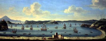 The Gulf of Pozzuoli with Ischia in the Distance 1740 de Tommaso Ruiz
