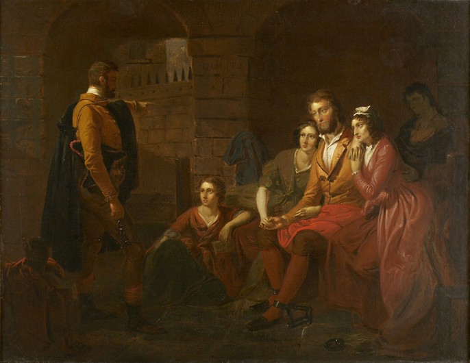 Lafayette in Prison at Olmütz de Tompkins Harrison Matteson