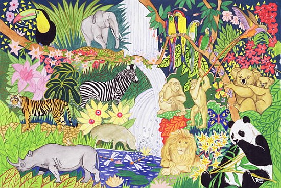Jungle Animals (w/c)  de Tony  Todd