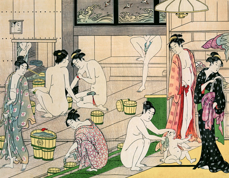 The Bathhouse Women de Torii Kiyonaga