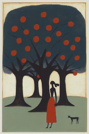 The Woman And The Apple Tree