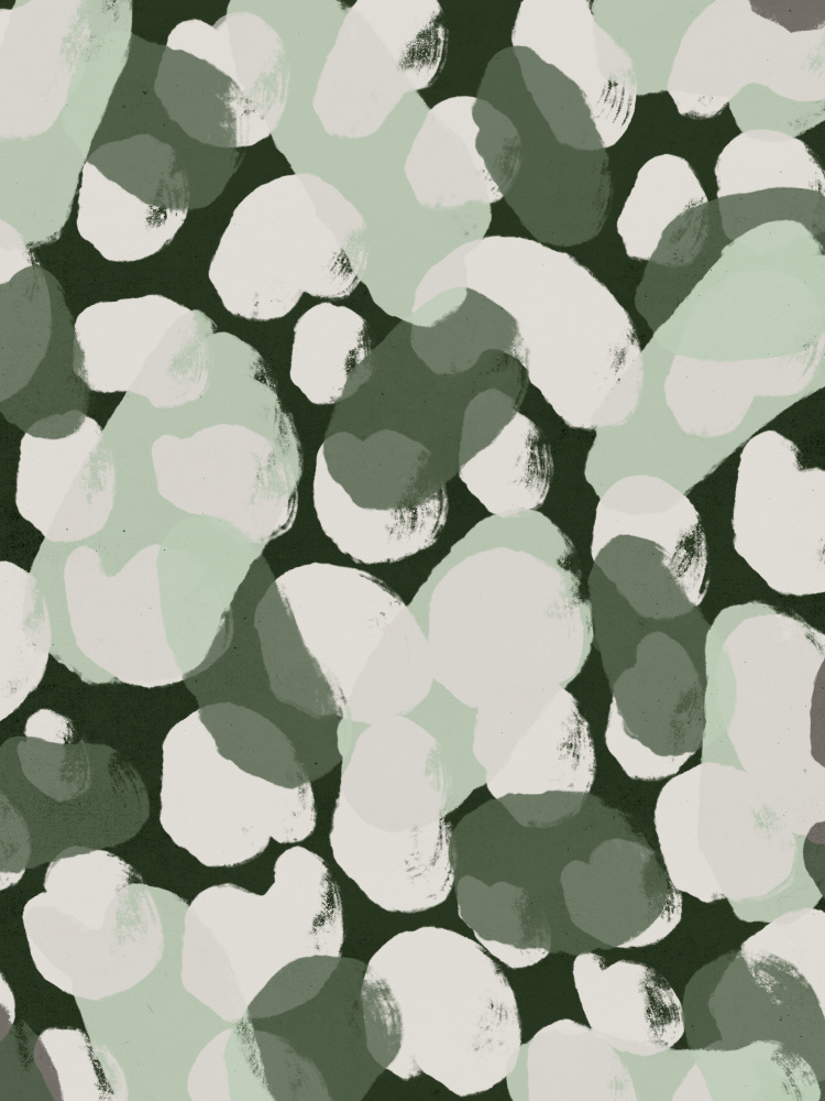 Green Round Strokes Pattern de Treechild