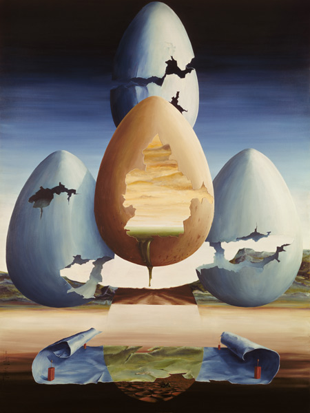 Eggs, 1971 (oil on canvas)  de Trevor  Neal