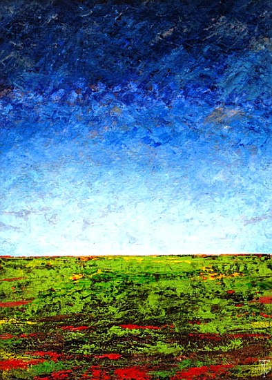 Horizon I, 2001 (oil on board)  de Trevor  Neal