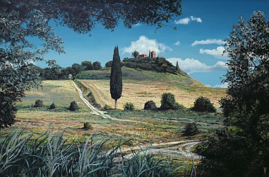 Lollipop Tree, Umbria, 1998 (oil on canvas)  de Trevor  Neal