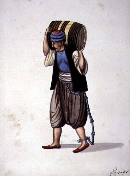 Prisoner in Chains, Ottoman period de Turkish School