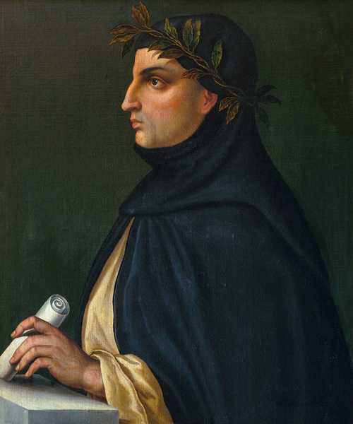 Bildnis des Dichters Giovanni Boccaccio  (1313-1375) de (um 1900) Anonym