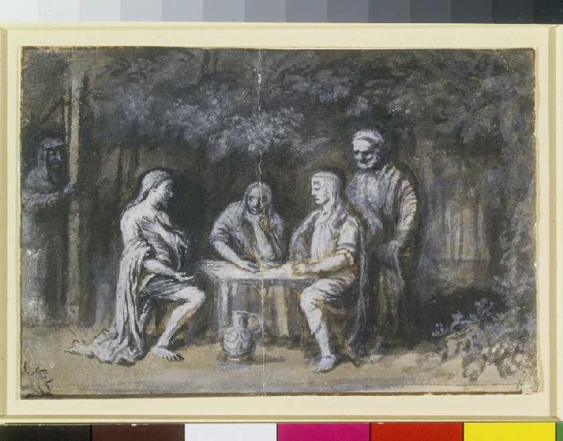 Abraham und die drei Engel. de (um 1900) Anonym