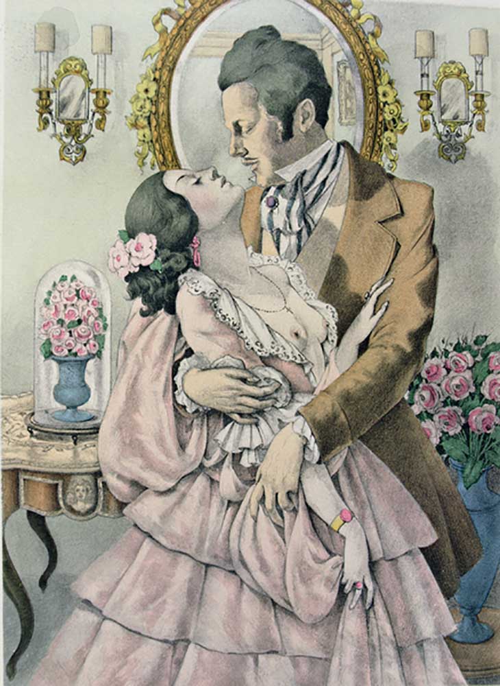Illustration for Madame Bovary by Gustave Flaubert (1821-80) published by Gibert Jeune, 1953 de Umberto Brunelleschi