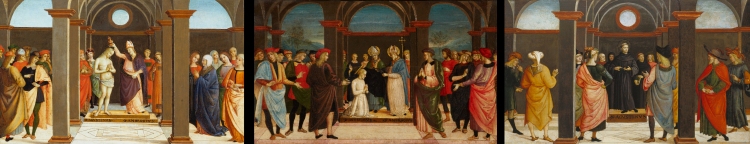 Scenes from the Life of Saint Augustine de Umbrischer Meister um 1500