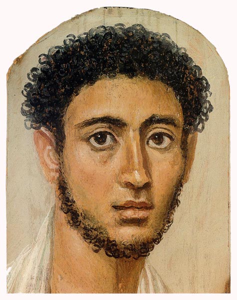 Ägypten: Mumienporträt eines jungen Mannes, c. 3. Jahrhundert n. Chr de Unbekannter Künstler