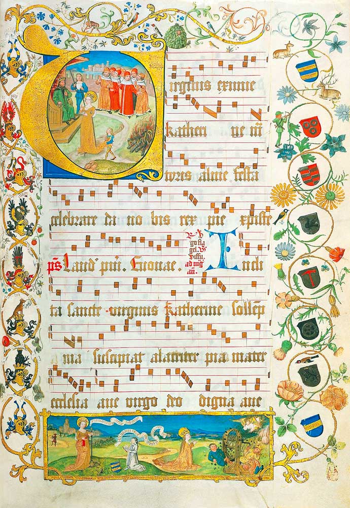 Leaf from Antiphonary for Elisabeth von Gemmingen de Unbekannter Künstler