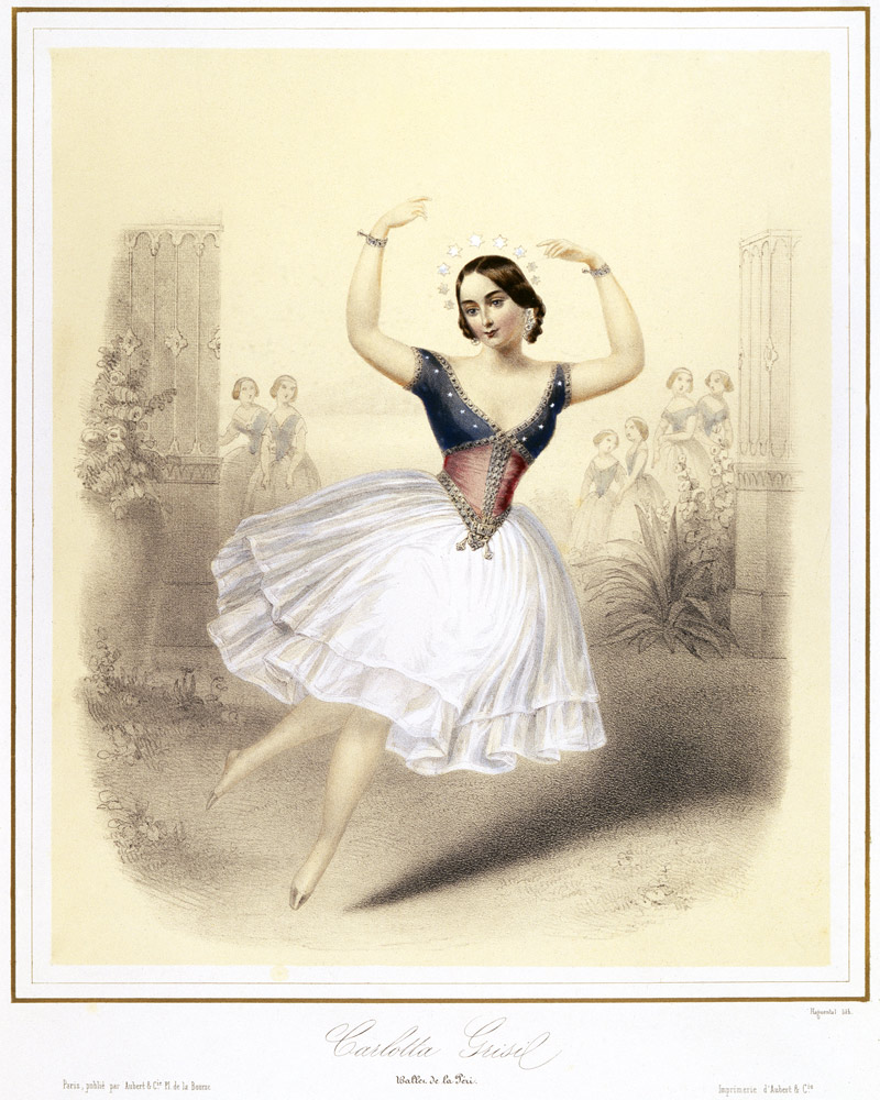 Carlotta Grisi as Giselle de Unbekannter Künstler