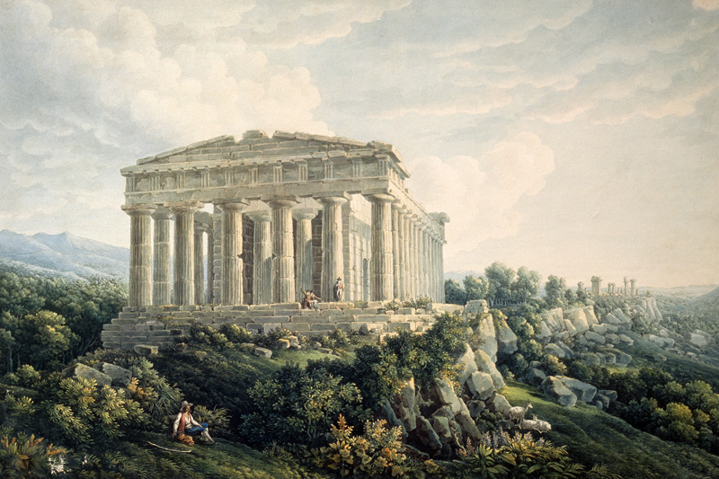 The Temple of Concordia in Agrigento de Unbekannter Künstler