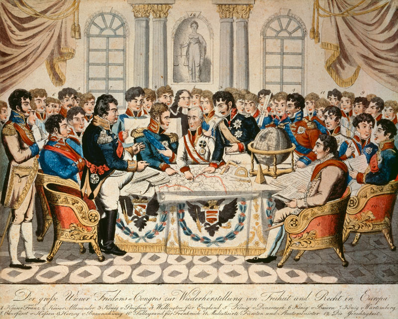 The Congress of Vienna de Unbekannter Künstler