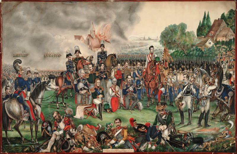 A Sacred Moment after the Battle of the Nations on October 18, 1813 de Unbekannter Künstler