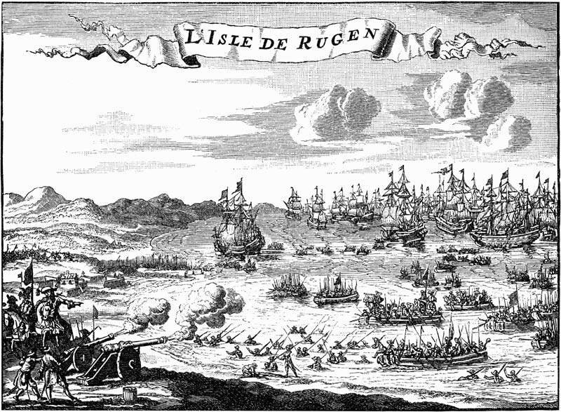The Conquest of Rügen 1715 de Unbekannter Künstler