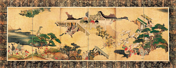 Scenes from The tale of Genji (Genji monogatari) de Unbekannter Künstler