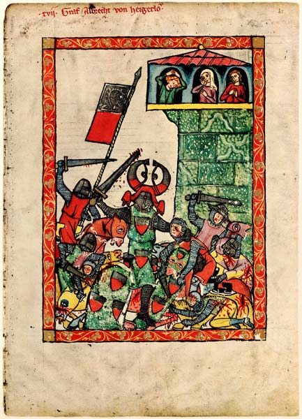 Count Albrecht II of Hohenberg (From the Codex Manesse) de Unbekannter Künstler