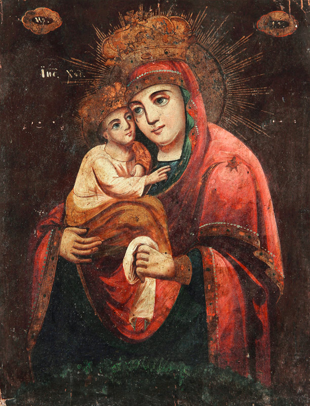 The Mother of God Our Lady of Pochayiv de Unbekannter Künstler