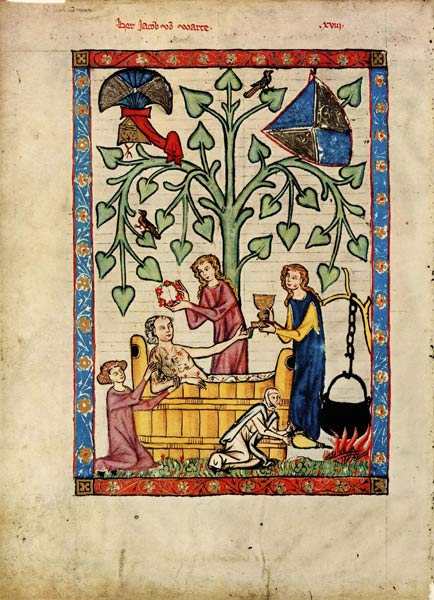 (From the Codex Manesse) de Unbekannter Künstler