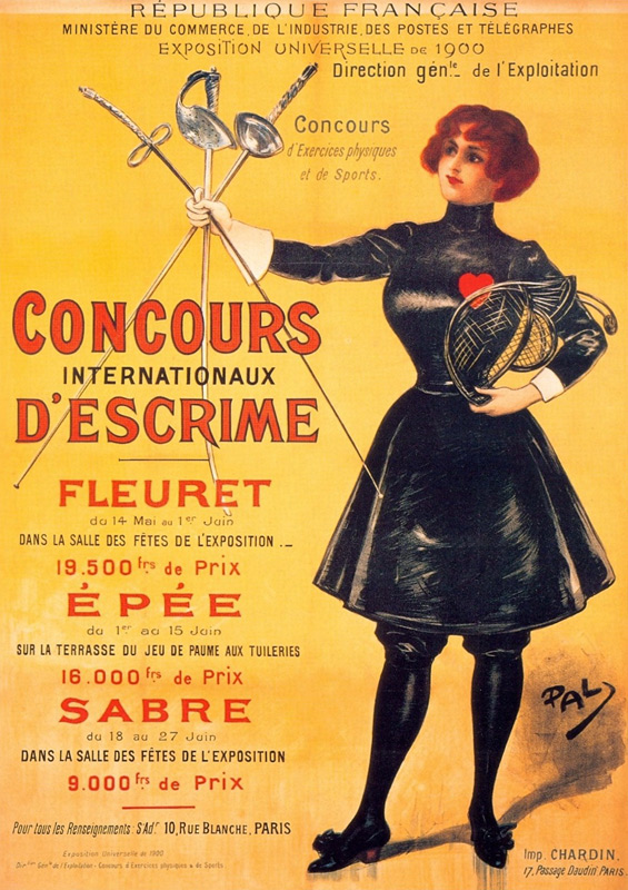 Official poster for the 1900 Summer Olympics in Paris de Unbekannter Künstler