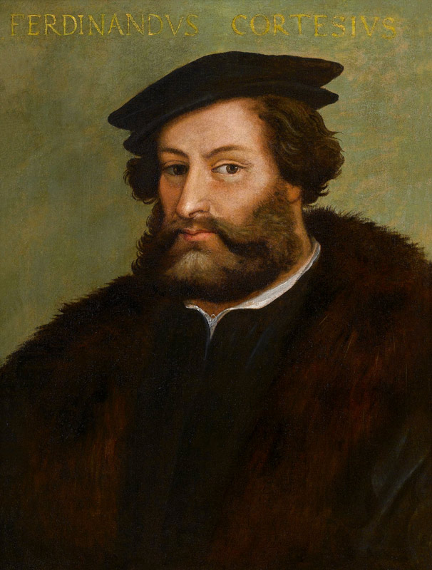 Portrait of Hernán Cortés de Unbekannter Künstler
