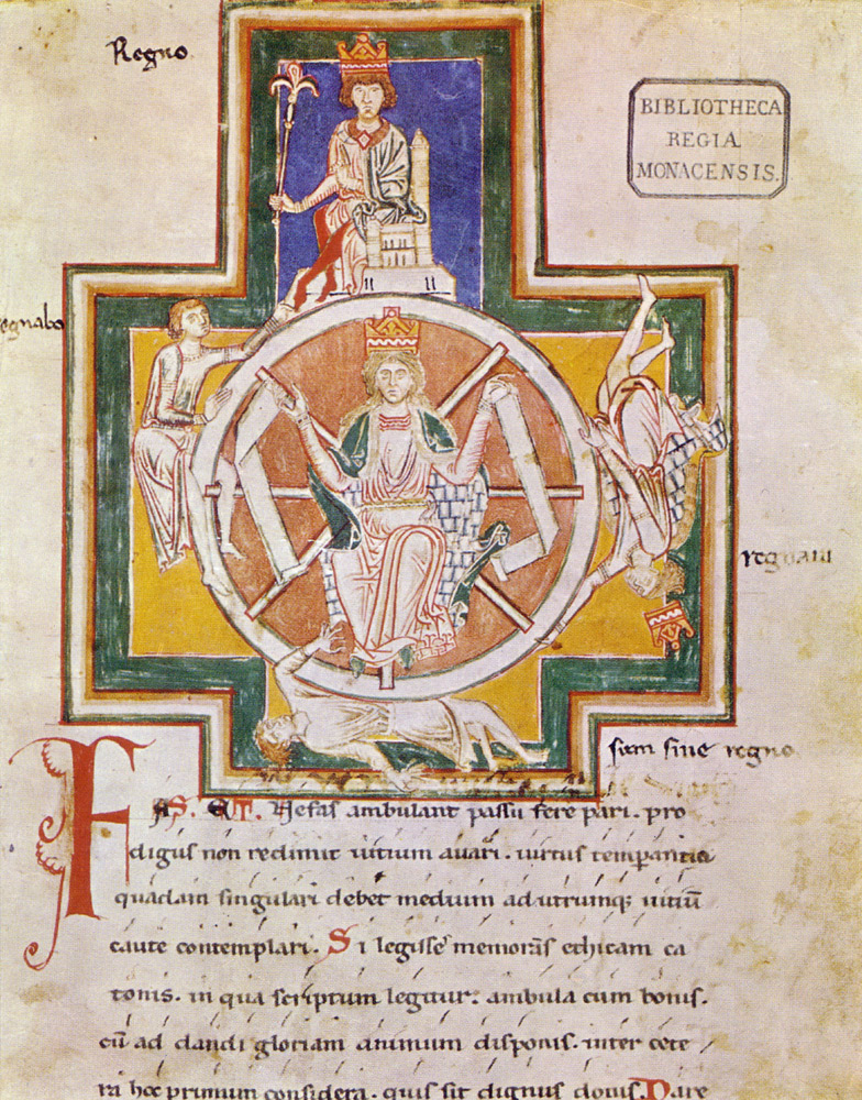 The Wheel of Fortune (Rota Fortunae) from Carmina Burana de Unbekannter Künstler