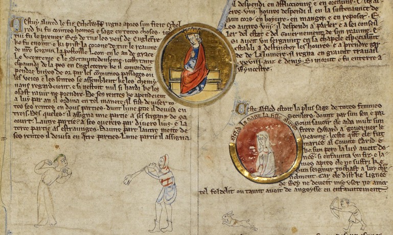 Alfred the Great and Æthelflæd de Unbekannter Künstler