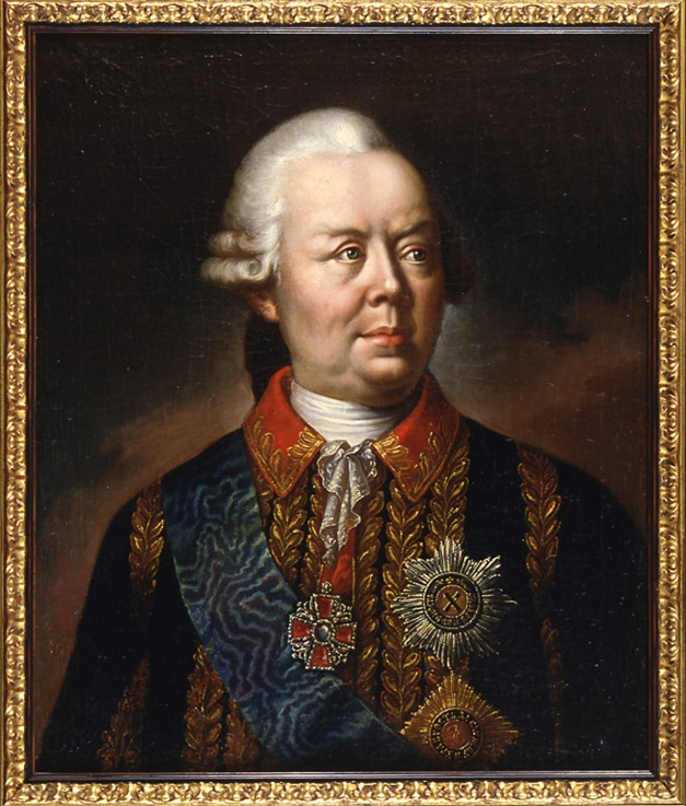 Portrait of Field-Marshal Count Pyotr Alexandrovich Rumyantsev-Zadunaisky de Unbekannter Künstler