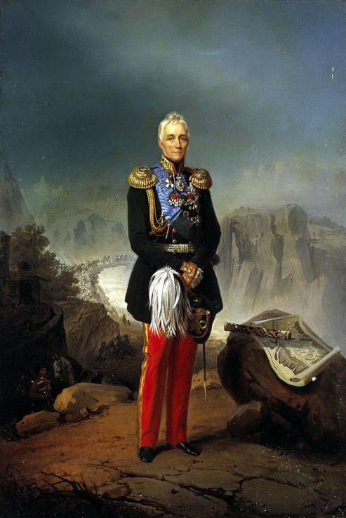 Portrait of Count Mikhail Vorontsov (1782-1856) de Unbekannter Künstler
