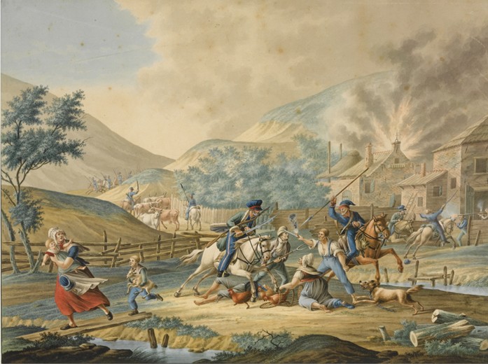 Anglo-Russian invasion of Holland in 1799 de Unbekannter Künstler