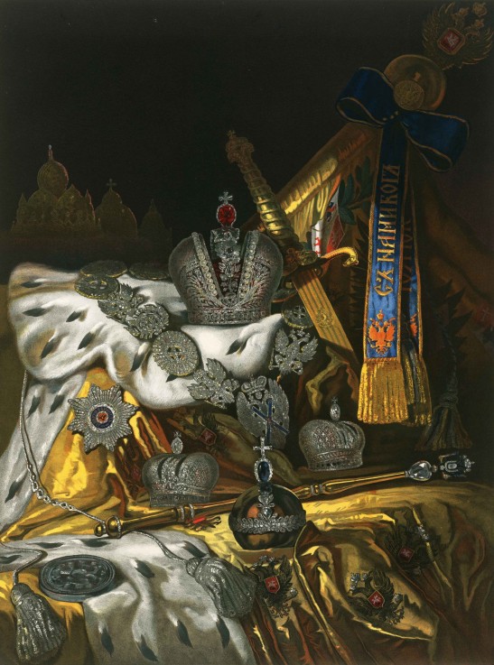 Picture of the Russian Imperial Regalia de Unbekannter Künstler