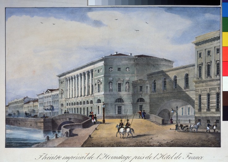 The Hermitage Theatre in Saint Petersburg de Unbekannter Künstler