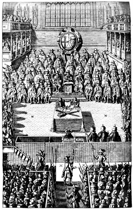 High Court of Justice for the trial of Charles I on January 4, 1649 de Unbekannter Künstler