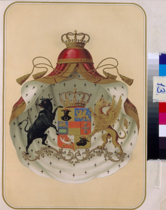 The coat of arms of the Masonic Grand Lodge of of Sweden-Norway de Unbekannter Künstler