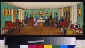 The Drawing Room in the House of Count Josef August Ilinsky in Romaniv