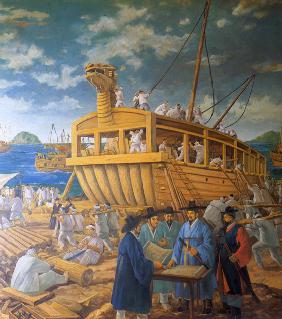Building the Turtle Ship (From: Ten Scenes of Yi Sun-Shin's Life)