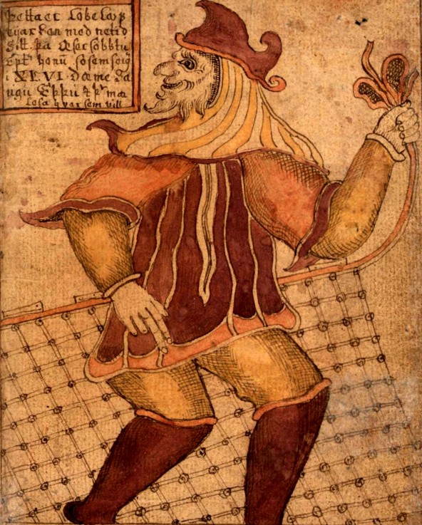 The God Loki (from the Icelandic Manuscript SÁM 66) de Unbekannter Künstler