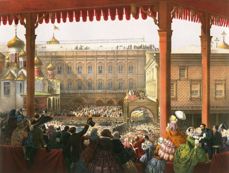 Bow to the People  (Alexander II Coronation) de Unbekannter Künstler