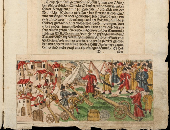 Siege of Reval by the Russians in 1578. From Johann Jakob Wick's Sammlung von Nachrichten... de Unbekannter Künstler