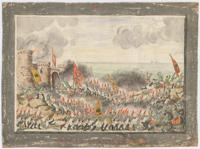 The Siege of Varna on September 1828 de Unbekannter Künstler