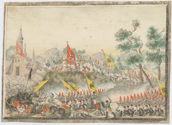 Russian army captured Izmail fortress in 1790 de Unbekannter Künstler