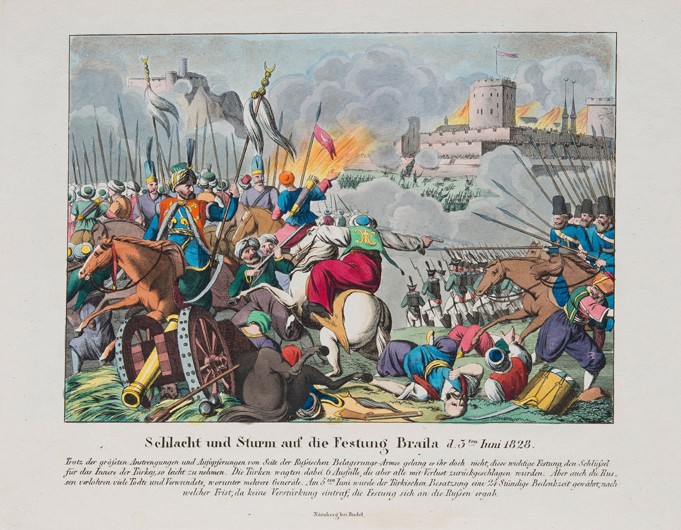 The storming the Brailov fortress on June 15, 1828 de Unbekannter Künstler
