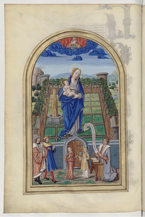 The Virgin Mary. From: Chants royaux en l'honneur de la Vierge au Puy d'Amiens de Unbekannter Künstler