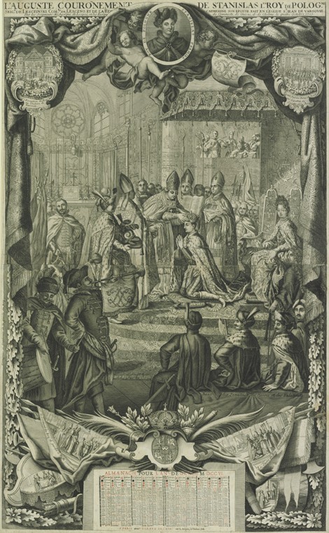 Coronation of Stanislaw I Leszczynski in 1705 de Unbekannter Künstler