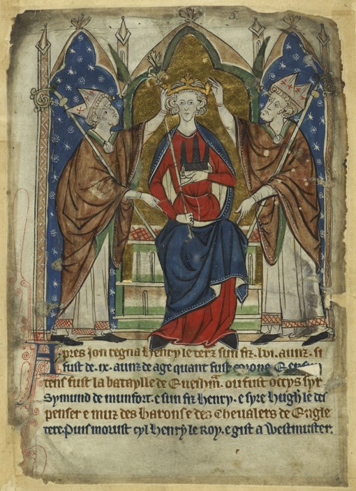 The coronation of King Henry III de Unbekannter Künstler
