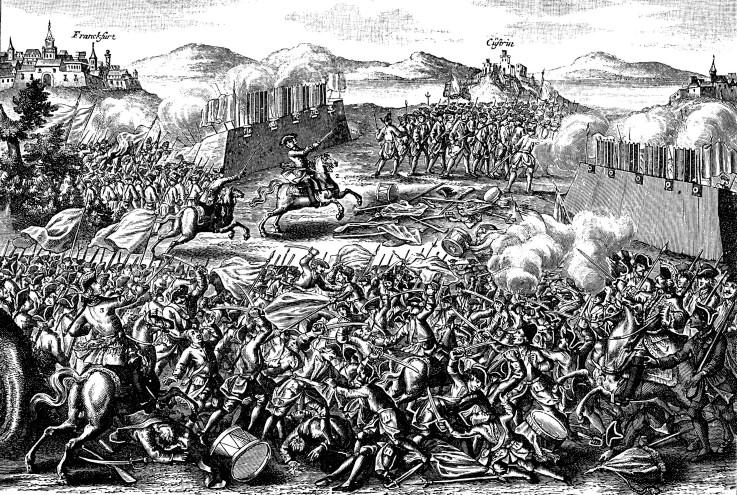The Battle of Kunersdorf on August 12, 1759 de Unbekannter Künstler